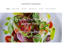 Tablet Screenshot of privatechefforhire.com